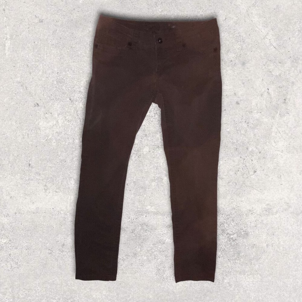 Seven7 Jeans Women 10 Brown Skinny Denim Logo Cotton Stretch Mid Rise Casual - Picture 5 of 8